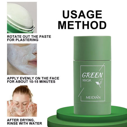 Revitalize Your Skin with Our Green Tea Solid Cleansing Mask - The Ultimate Acne & Blemish Treatment for a Radiant Complexion